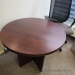 Mahogany Round 36" Cross Base Office Meeting Table